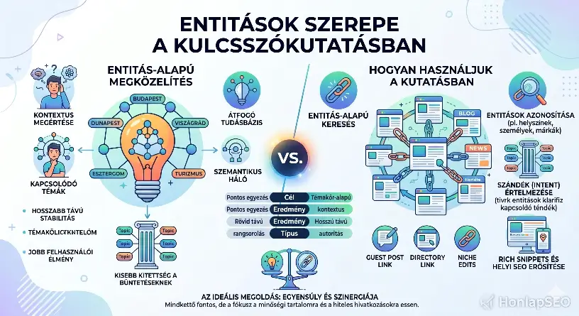 Entitások szerepe a kulcsszókutatásban