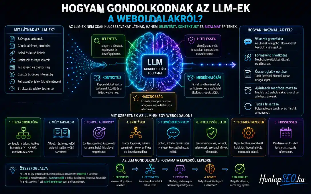 Hogyan gondolkodnak az LLM-ek a weboldalakról?