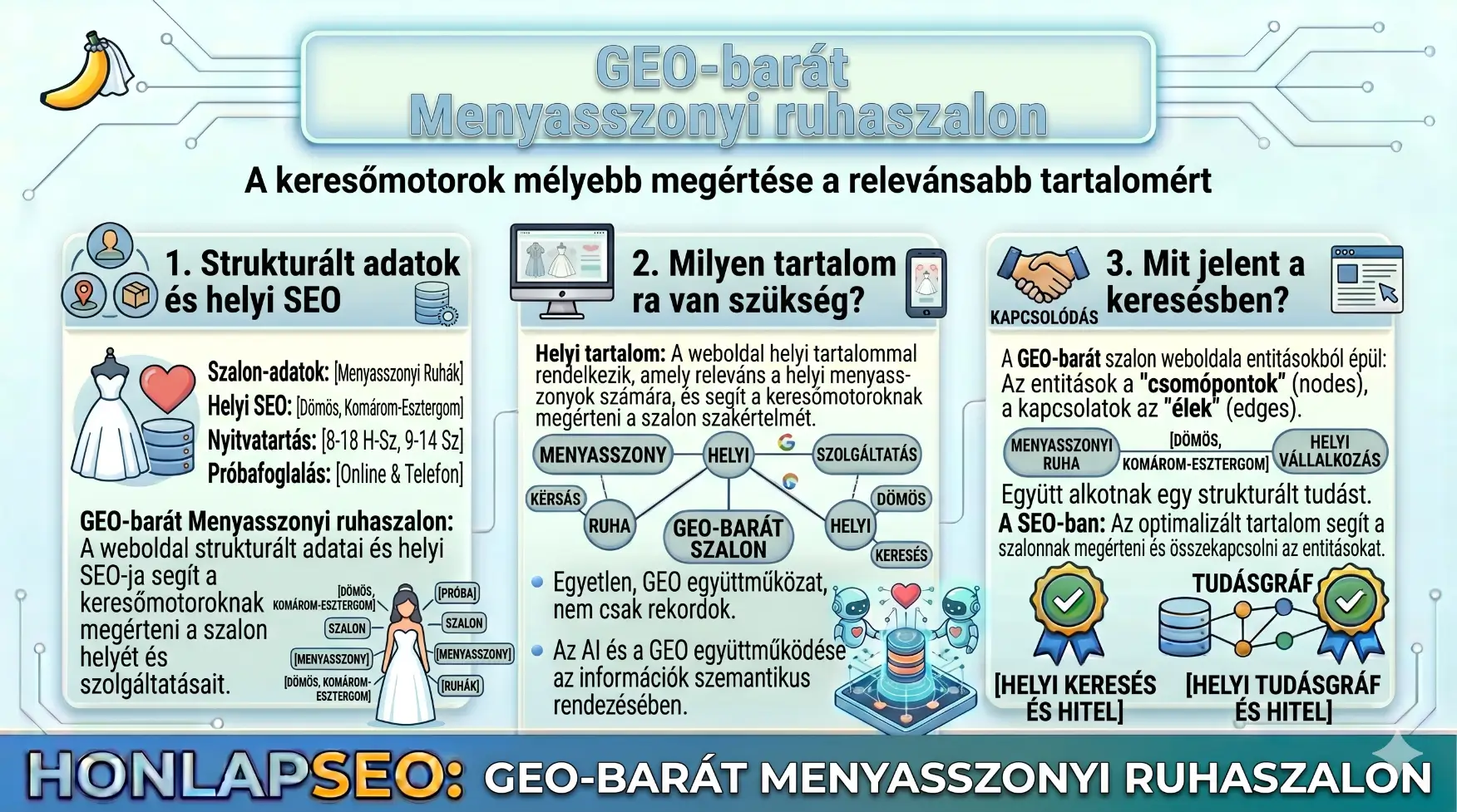 GEO optimalizált oldal vizsgálata – Menyasszonyi ruhaszalon esete