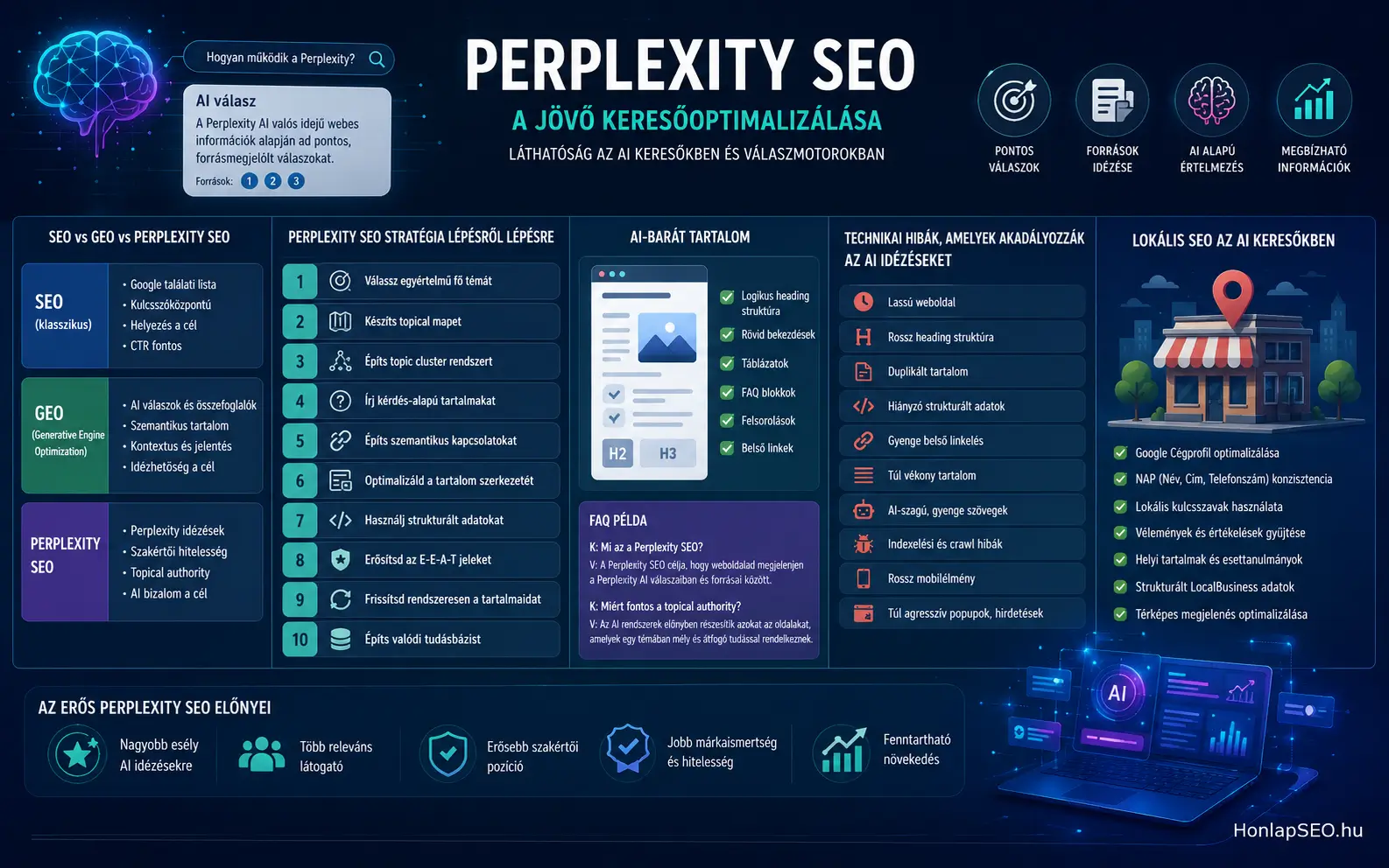 Perplexity SEO útmutató