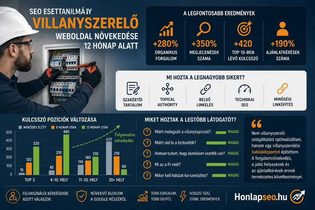Hogyan növeltem egy villanyszerelő weboldal forgalmát?