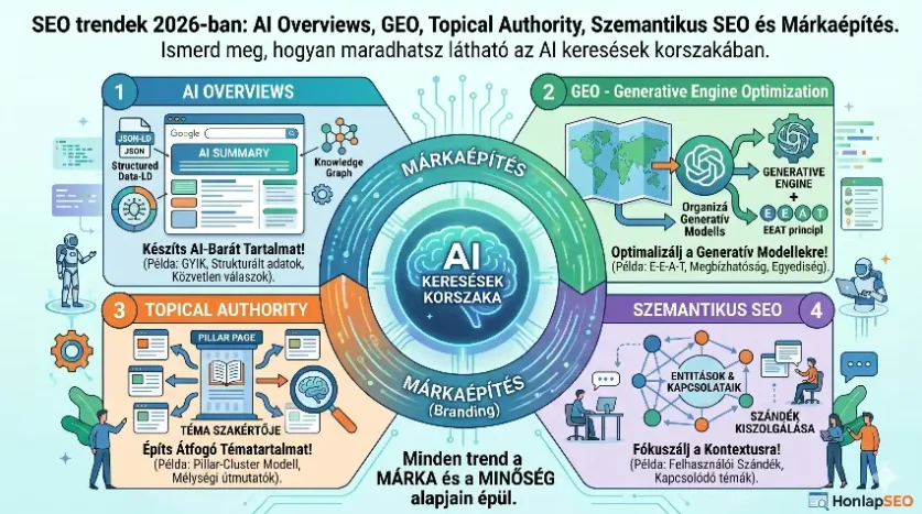 SEO trendek 2026: Optimalizálás a keresések új korszakára
