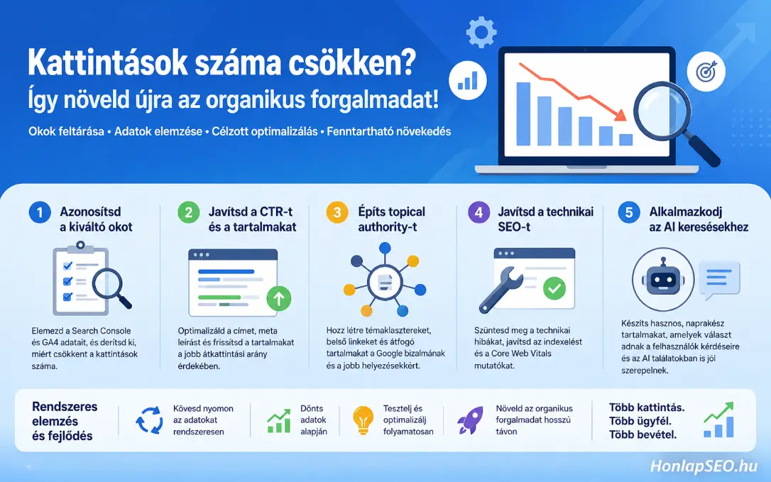 Miért csökken a kattintások száma?