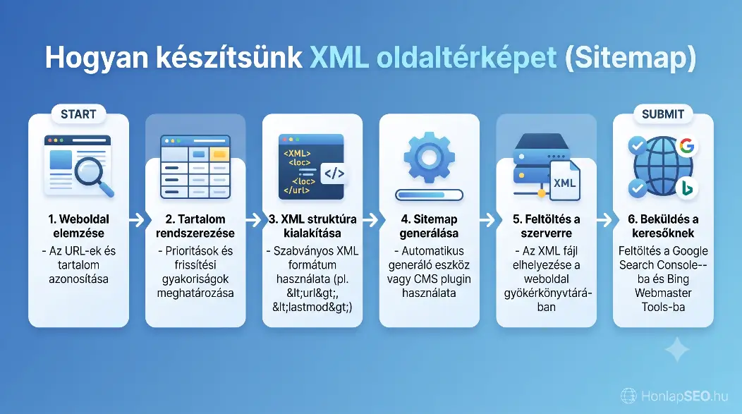 XML sitemap készítése