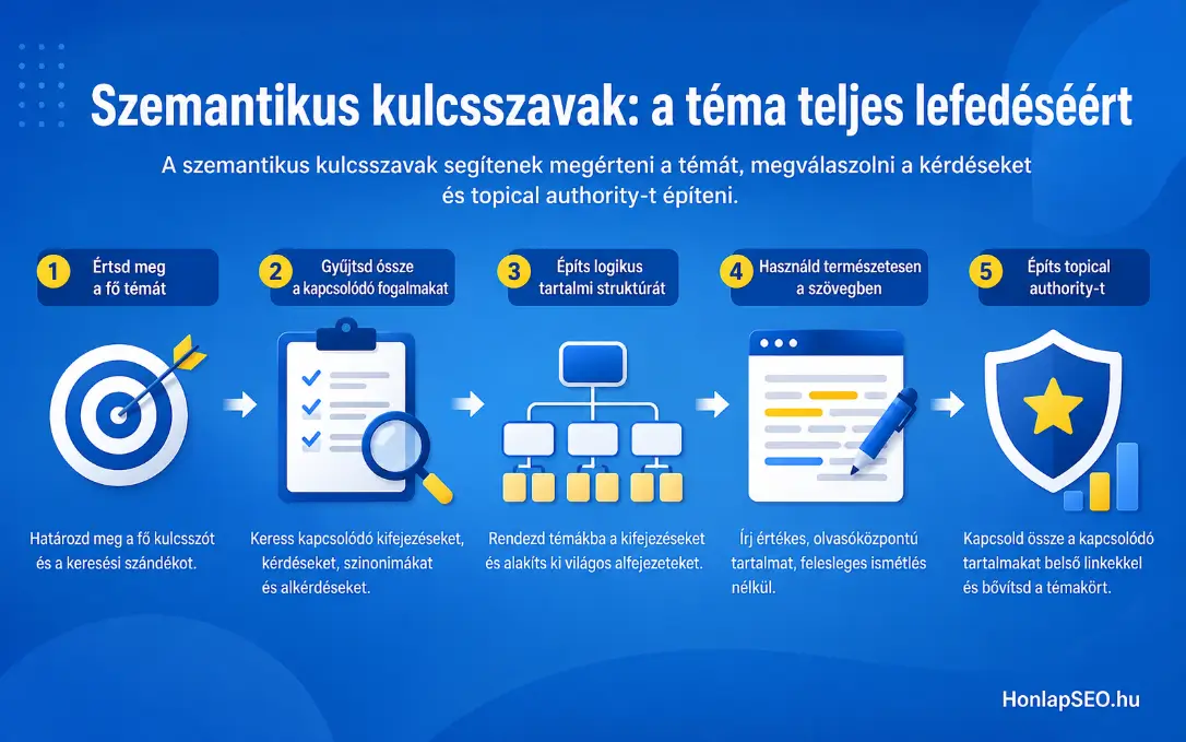Szemantikus kulcsszavak használata