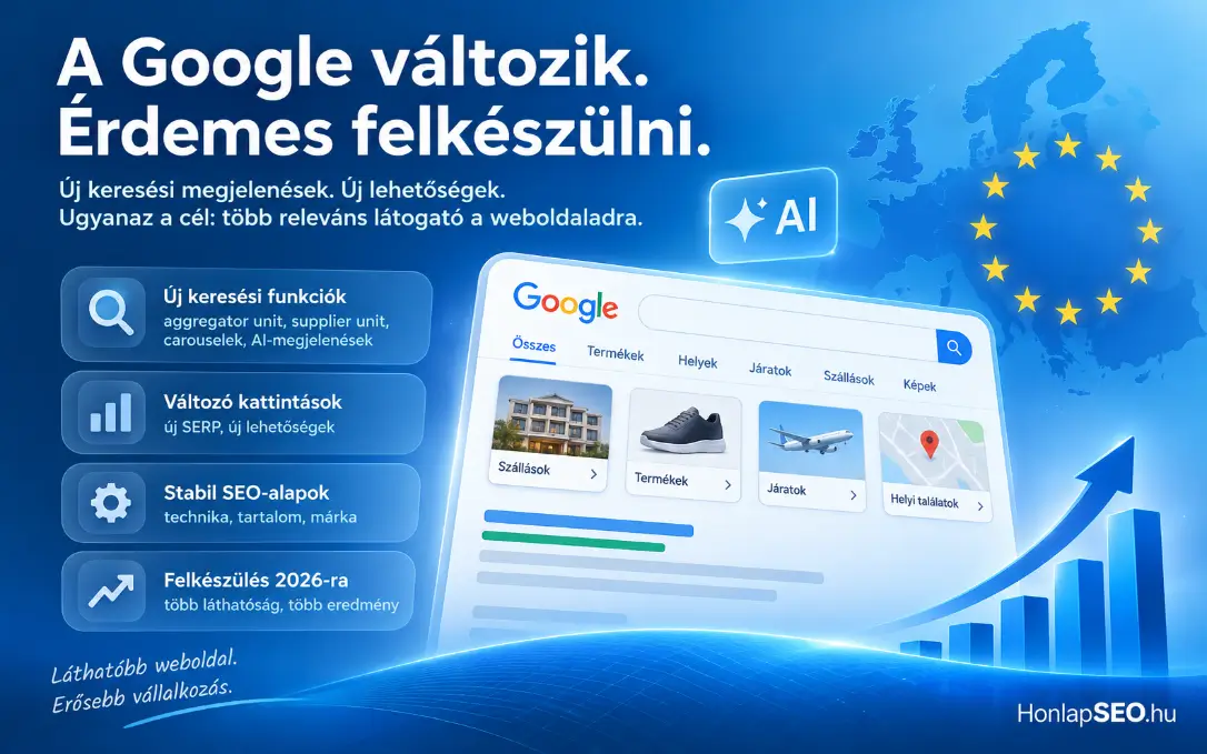 Megváltozik a Google kereső Európában – mit jelent ez a magyar weboldalak SEO-jára?
