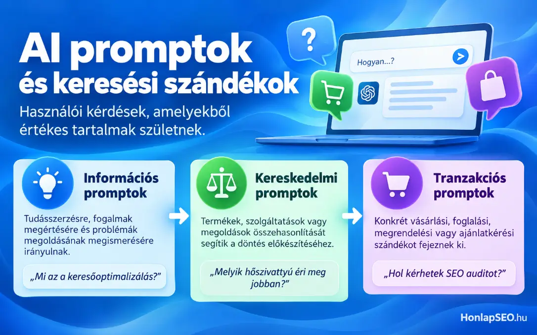 Információs, kereskedelmi és tranzakciós AI promptok