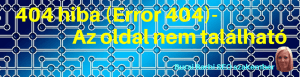 404 hiba (Error 404)